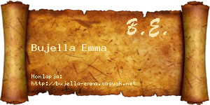Bujella Emma névjegykártya
